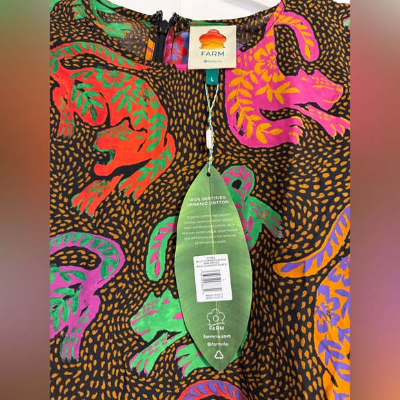 Farm Rio Womens Leopard Mini Dres - Picture 5 of 7